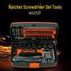38-Piece Screwdriver & Ratchet Wrench Set - Extra Hard Household Tool Kit with Small Sockets