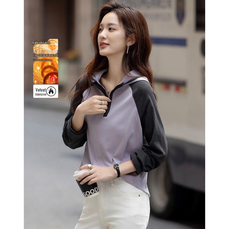 

Demana Women s Thermal Hooded T-shirt with Hyaluronic Acid & Far Infrared Heating S