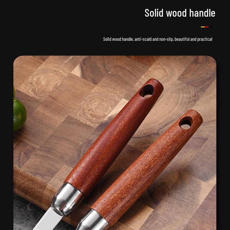 304 Stainless Steel Mesh Strainer with Sapele Wood Handle