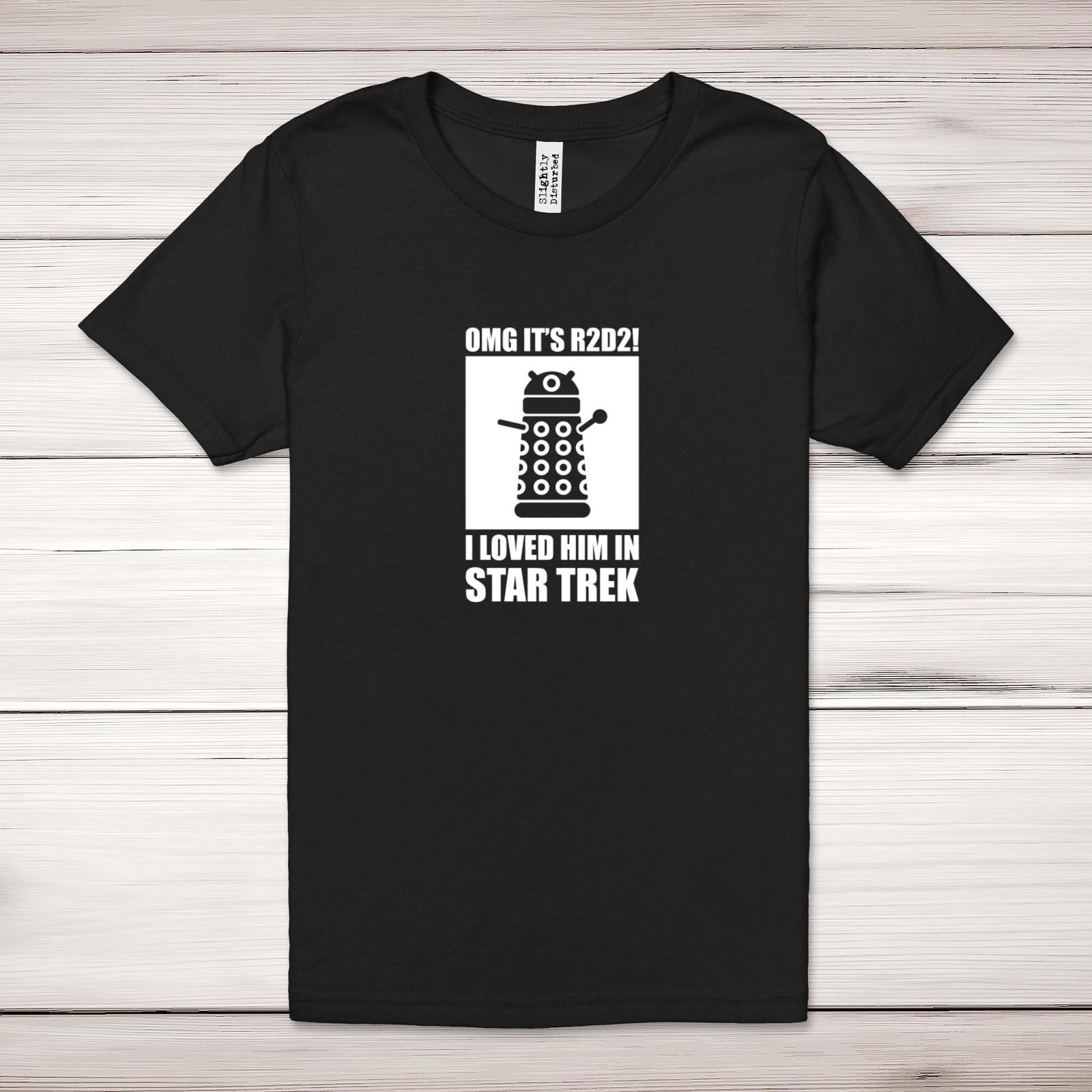 OMG It s R2D2 I Loved Him In Star Trek Adult T-Shirt S разноцветный