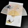 Carved Bamboo Folding Fan Vintage Chinese Style Hollow Fan Wedding Hand Fan Fragrant Party Prop Decor Gift Home Decoration