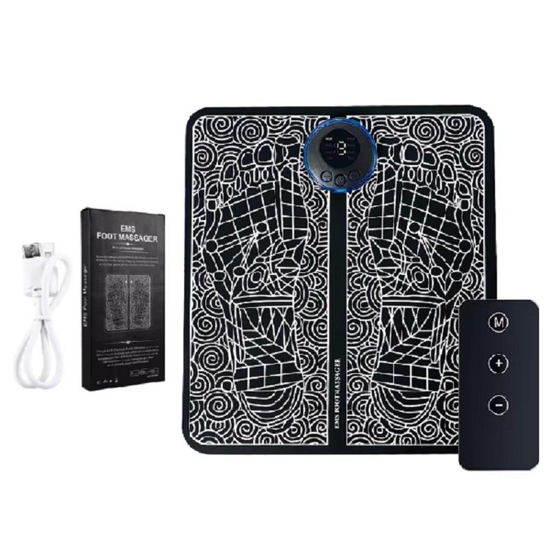 EMS Foot Massager Pad Reflexology Foot Acupoint Massage Muscle Stimulation Improve Blood Circulation USB Rechargeable
