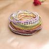 Iced Out Elastic Crystal Bracelet Jewelry Colored Bangle Fashion Single Rhinestone Bracelet  Girl
