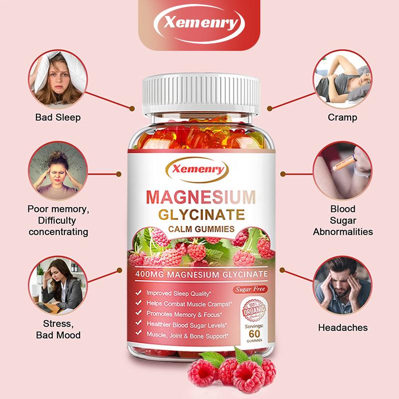 MAGNESIUM GLYCINÁTOVÉ GUMOVÉ MEDVÍDKY - 400 mg na porci - Podporuje zdraví svalů, kloubů a kostí