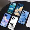 Whale Fall-Art Phone Case For iPhone 17 16 15 14 13 12 Max Plus Silicone Black Cover