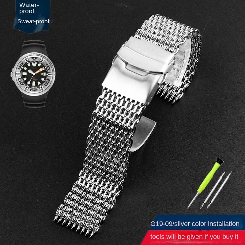 Cinturino di alta qualità 22 mm per Citizen BJ8050-08E Acciaio Inossidabile Attacco Anse Modificato Piccolo/Piccolo Mostro Cinturino da Polso