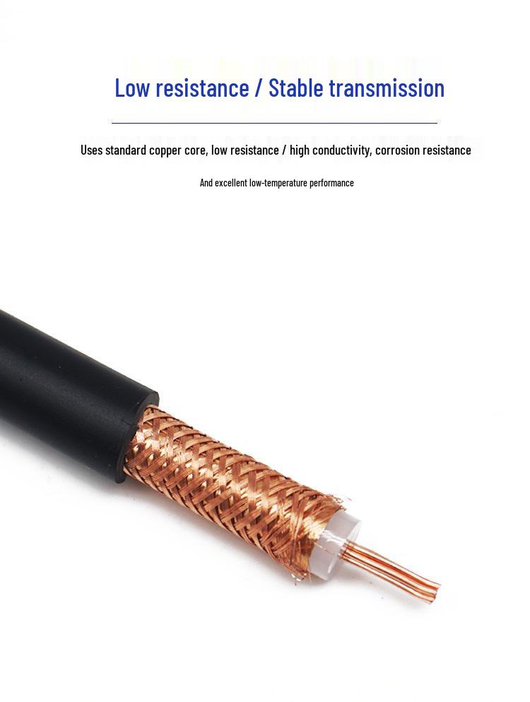 Guanyuan Coaxial TNC Male-to-Male RF Extension Cable SYV50-7