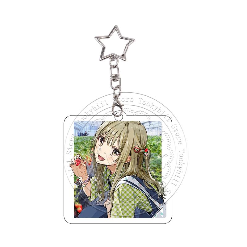 10Pcs Senpai Is An Otokonoko Anime Acrylic Keychains Decoration Keyring Cute Character Keyrings Pendant Decor Gift for Fans