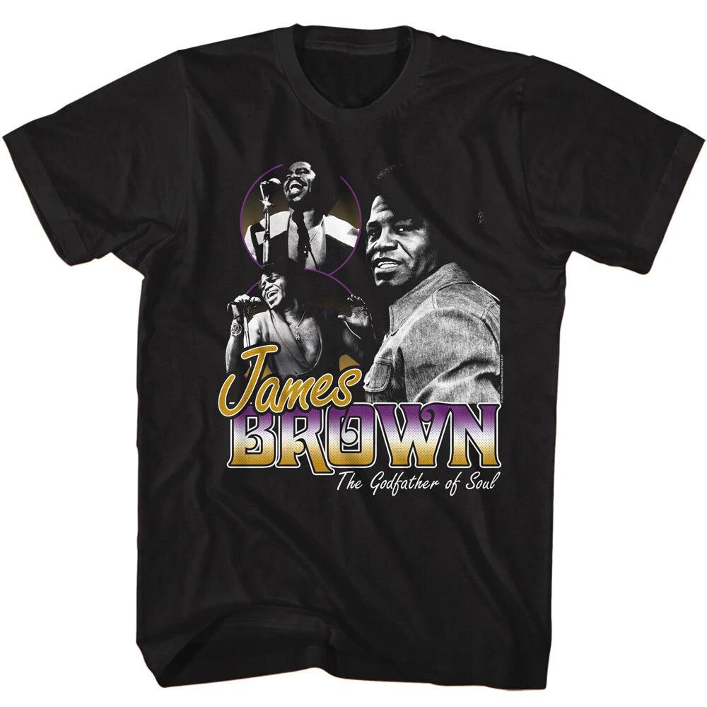 James Brown The Godfather Of Soul Photo Collage Men s T Shirt XL