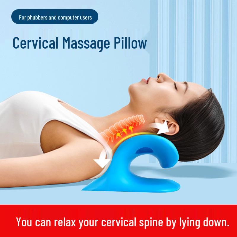 C-Shaped Cervical Neck and Shoulder Massage Pillow for Home Use