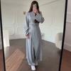 Cross-border Amazon Foreign Trade 2026 Spring and Autumn New European Beautiful Women Long Shirt Top Casual Leggings Set