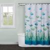 Karpfen Cartoon See Fische Duschvorhang Blau Vintage Fische Duschvorhänge Badezimmer Heimdekor Sets Polyester Stoff Mit Haken