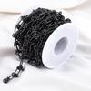 1M Stainless Steel Chunky Knot Chains DIY Hip Hop Chokers Men Necklaces Bracelets Findings Jewelry Making Accessories Supplies