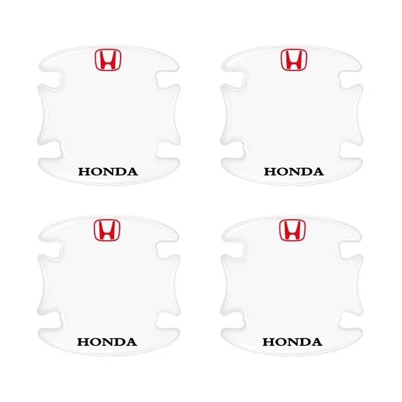 

For Honda Accord Odyssey Civic CRV Inspire Envix 8pcs/4pcs Car Door Bowl Handle Protector Stickers Transparent Anti-scratch