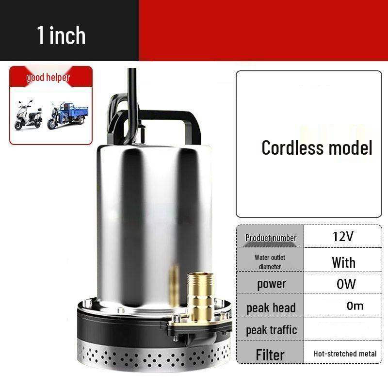 Universal Electric Vehicle DC Submersible Water Pump (48-72V) by Leide Zhu