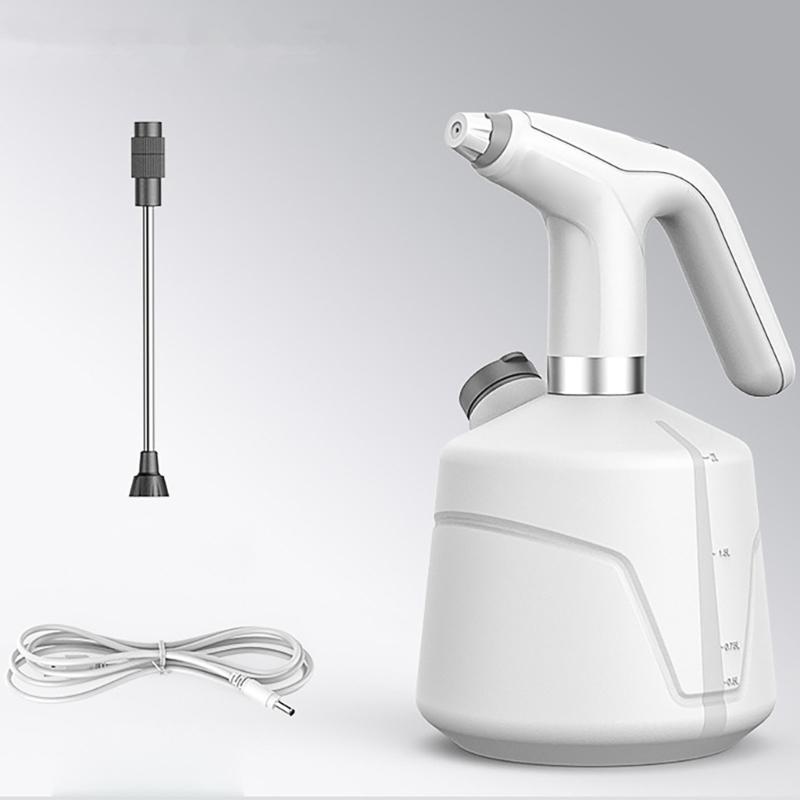 Convenient 2L Automatic Watering Can Electric Watering Sprayer with Adjustable Sprayer Nozzle for Home and Office Plant
