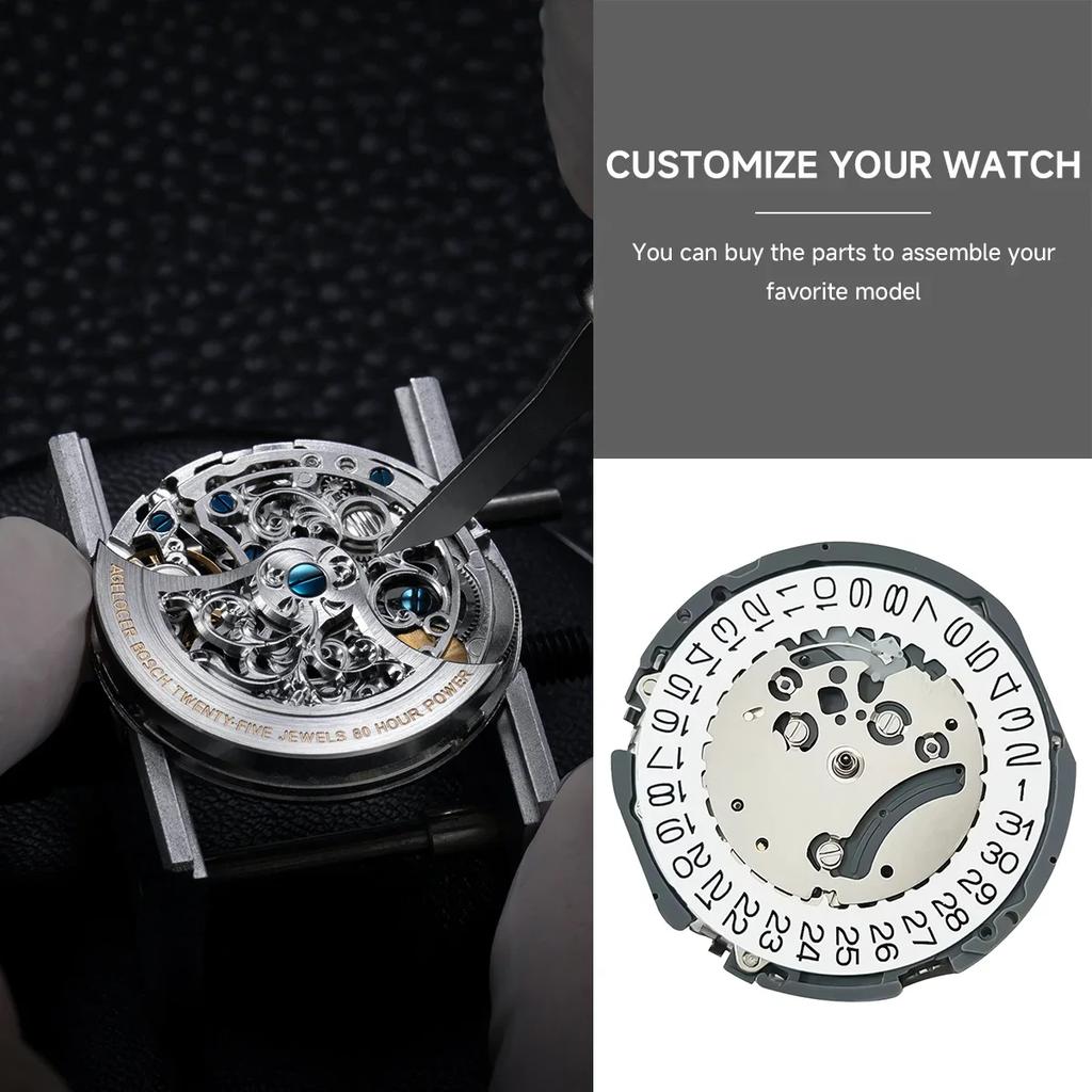 Japan Genuine VK63A Chronograph Quartz Movement with Battery Japan Original Mechanism VK63 VK61A VK67A Mod Replace Movement