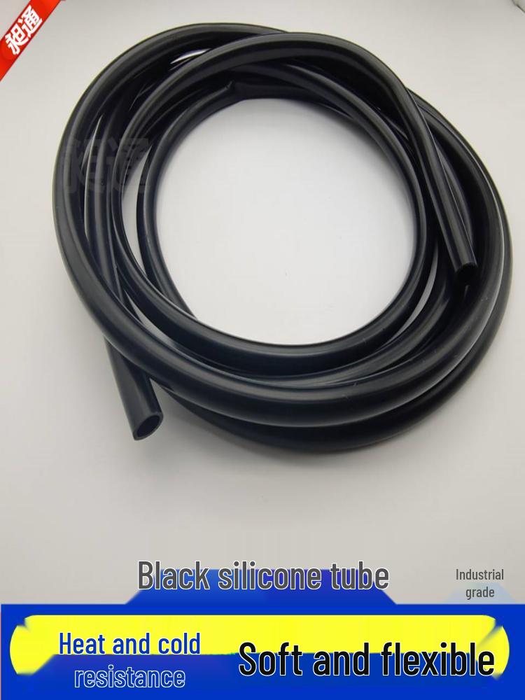 

Durable Black Silicone Tube: 1mm-60mm Diameter, High Temp & Wear-Resistant, Anti-Aging Rubber Hose ID 10mm*OD 12mm (1m price)