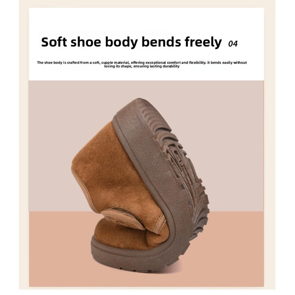 Dámské zimní nové sněhule: Dámské teplé boty s fleecovou podšívkou, měkkou podrážkou, protiskluzové, nazouvací