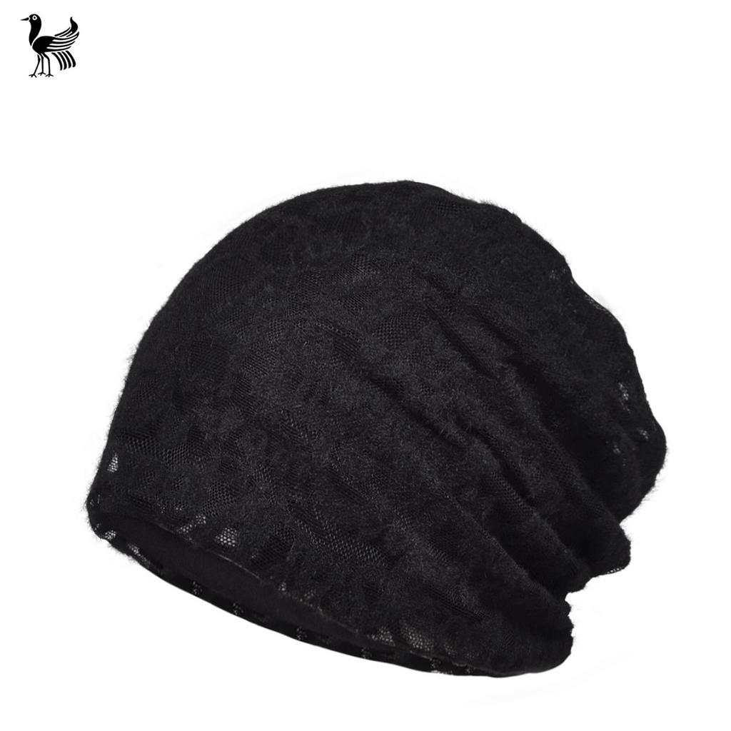 Lace Hat Thin Women'S Spring And Autumn Capped Cotton Jacquard Letters Hollow Breathable Versatile Confinement Hat Baotou Hat