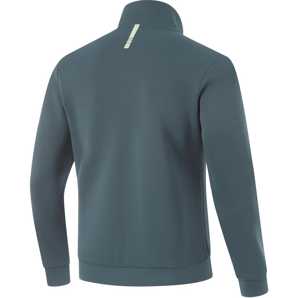 Li Ning Fitness Series Solid Color Logo Zip Stand Collar Cardigan Sweatshirt Men Sweatshirt Dark-Blue AWDU179-5