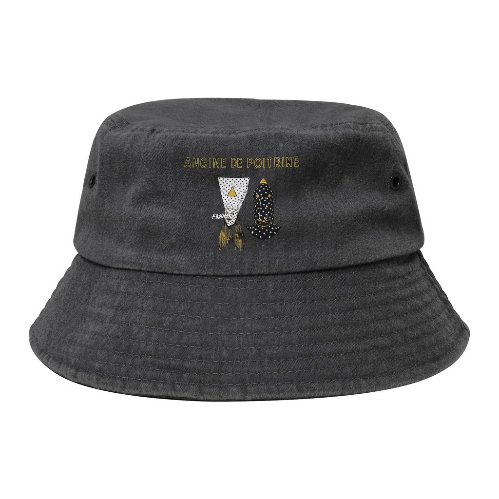 Cappello a secchiello Rock Angine de Poitrine Band per Ragazza Vocation Lavato Usurato Cappello da Sole Protezione UV per Cappelli da Pesca Copricapi