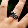 BEIER 2022 New Fashion Dragon Ring Pterosaurs Sword Ring Flying Dragon With Wings For Men Women