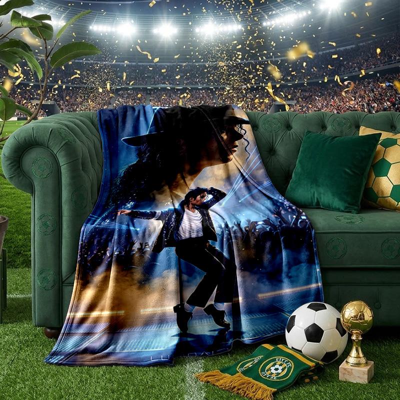 Michael Hat Throws Blanket Flannel Blankets Plush for Couch Bed Gifts for Men Women Travel picnic blanket Christmas fan gifts