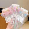 Sweet Candy Color Moon Rabbit Hair Ties with Flowing Ribbons – Fairy-Inspired, Non-Damaging Accessories for Girls