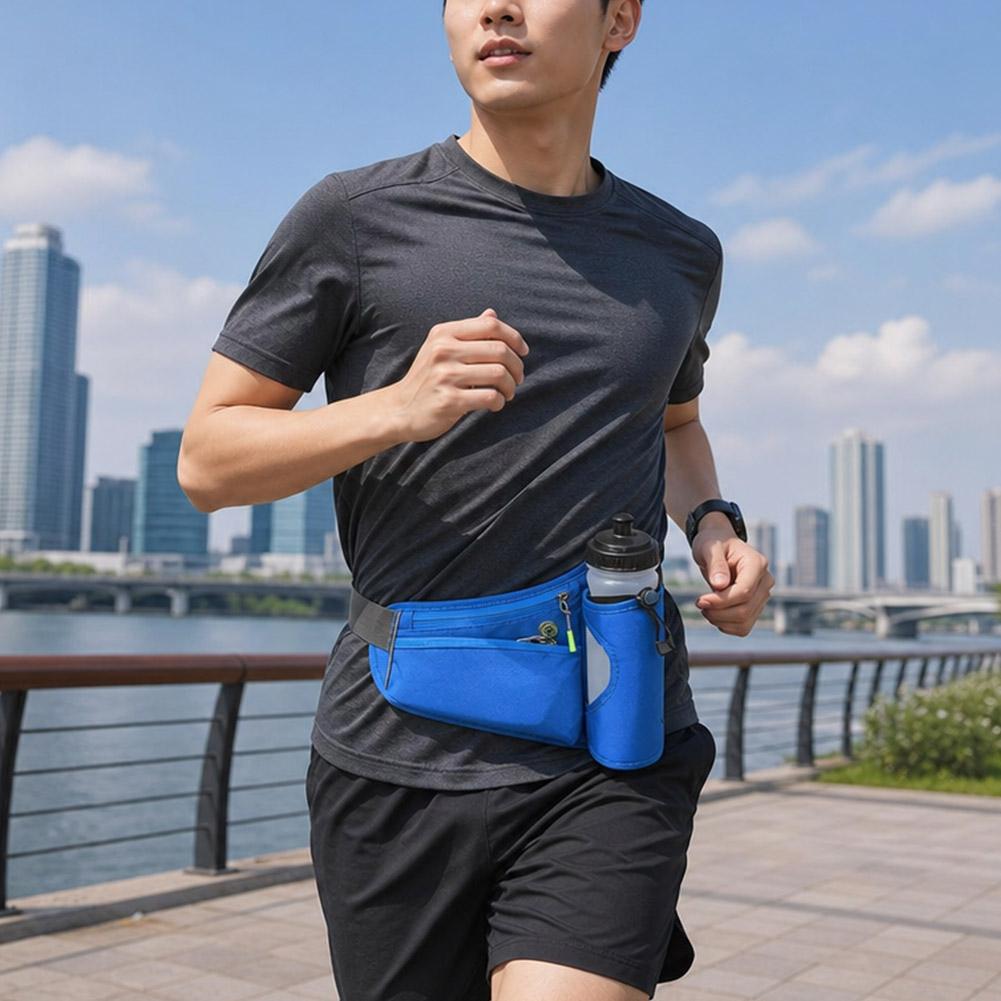 Unisex Running Waist Bags Water Bottle Holder Outdoor Camping Hiking Fitness Men Women Bicycle Cycling Belt Sports Fanny Packs