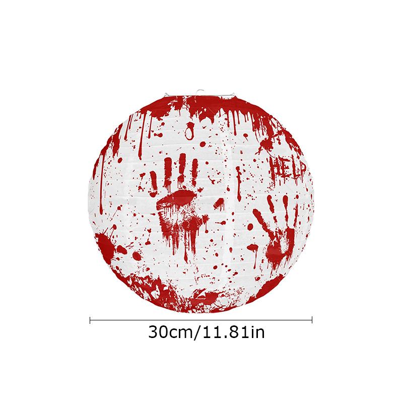 

1 шт./5 шт. Легкие украшения Декор для вечеринки Украшение из бумажных фонариков Двор Красный Отпечаток руки Принадлежности для Хэллоуин-вечеринки 1pc
