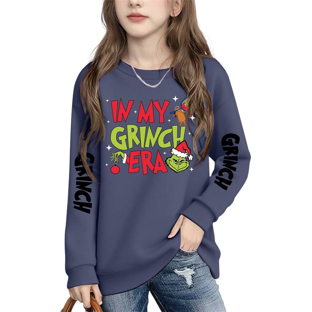 Boys Girls Child Fashion Daily Versatile Casual Crewneck Sweatshirts Daily Long Sleeve Patchwork Top Sweatshirts
