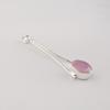 Rose Chalcedony Gemstone 925 Sterling Silver Partywear Jewelry Handmade Long Pendant 1.79" PP-69-14
