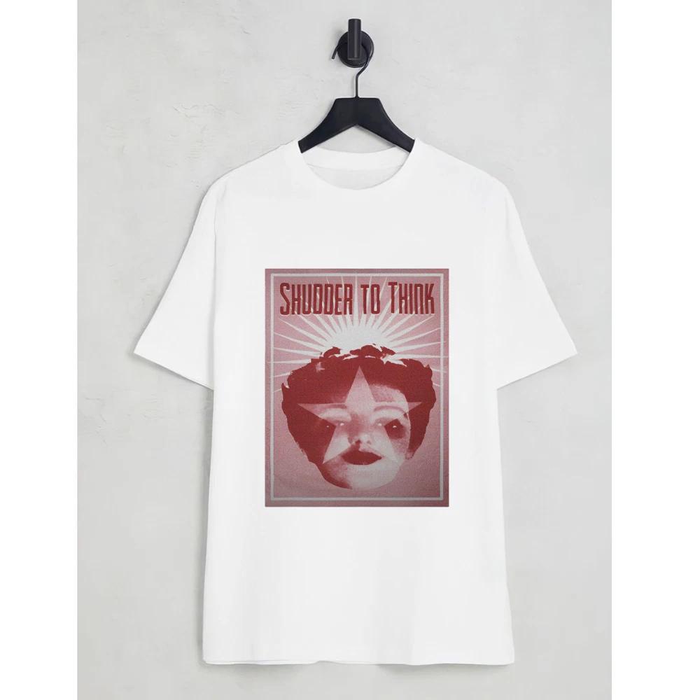Shudder to think band tshirt reprint vintage alternative rock fan tee unisex s S
