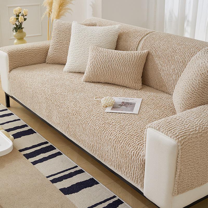 Lamb's Wool Sofa Cushion Is Thickened In Winter, and The Four-season Universal High-quality Sofa Cloth Cover Cloth Is Non-slip and Dirt-resistant