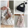 Korean Style Drawstring Shoulder Bag Versatile Pleated Strap Tote Bag  Travel