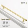 French Modern Gold Zinc Alloy Cabinet Handle