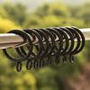 10Pcs Well Finished 5 Sizes Black Metal Curtain Rings Hanging Rings Widely Applied For Most Kinds Of Curtains In Various Colors