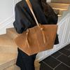 Vintage Wildleder-Tragetasche: Damen Schultertasche mit großem Fassungsvermögen für Herbst/Winter