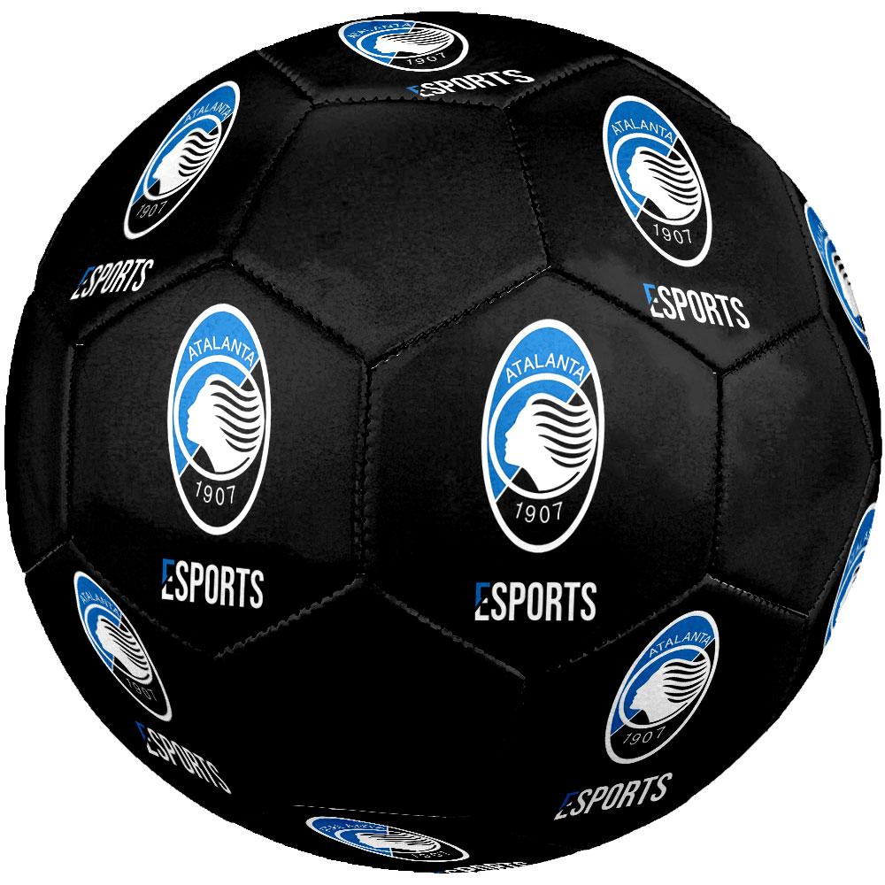 Atalanta BC Logo Size 5 Soccer Ball, Machine-Stitched PVC, Durable & High Bounce, All Ages Fit, Fan Merchandise, Matches & Outdoor Use.