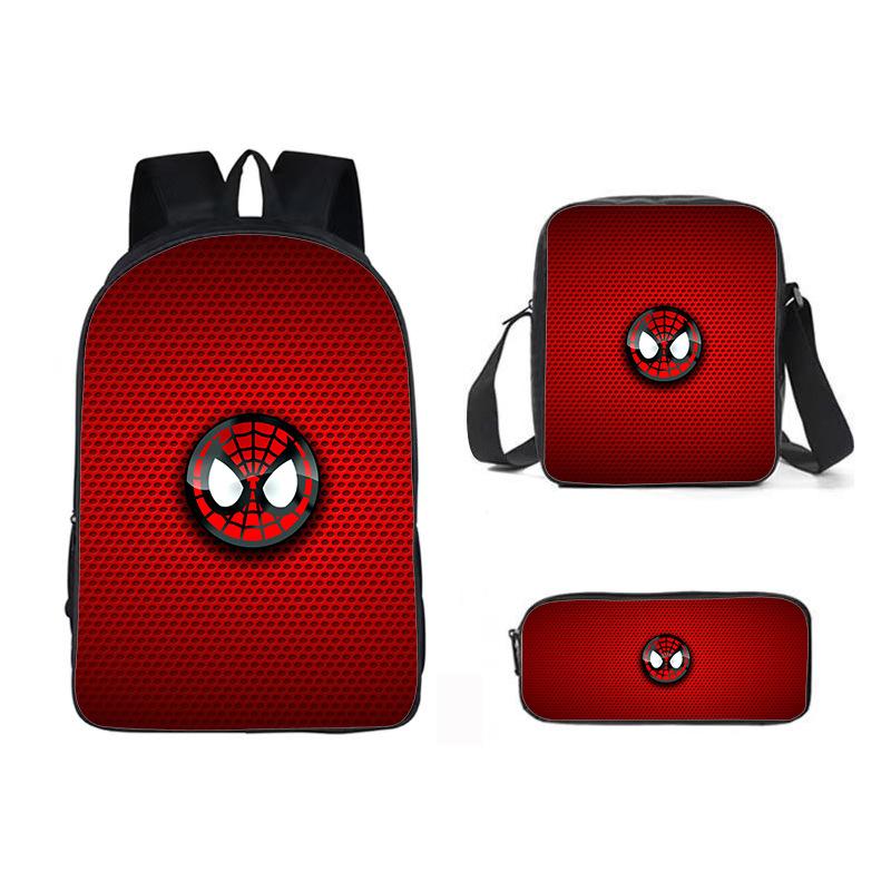 Marvel Spider-Man Backpack for Boys Kids School Bag Superhero Shoulder Bookbag Lightweight Cartoon Bookpack