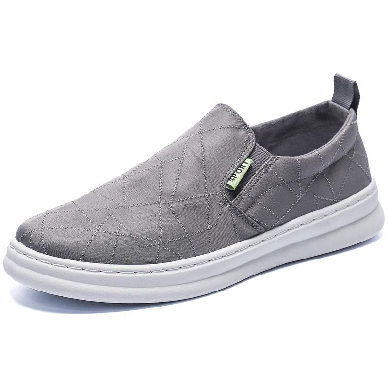 Canvas Shoes Men'S Shoes Summer Breathable One-Pedal Lazy Shoes Men'S Trend Versatile Casual Flat Shoes Trendy Shoes