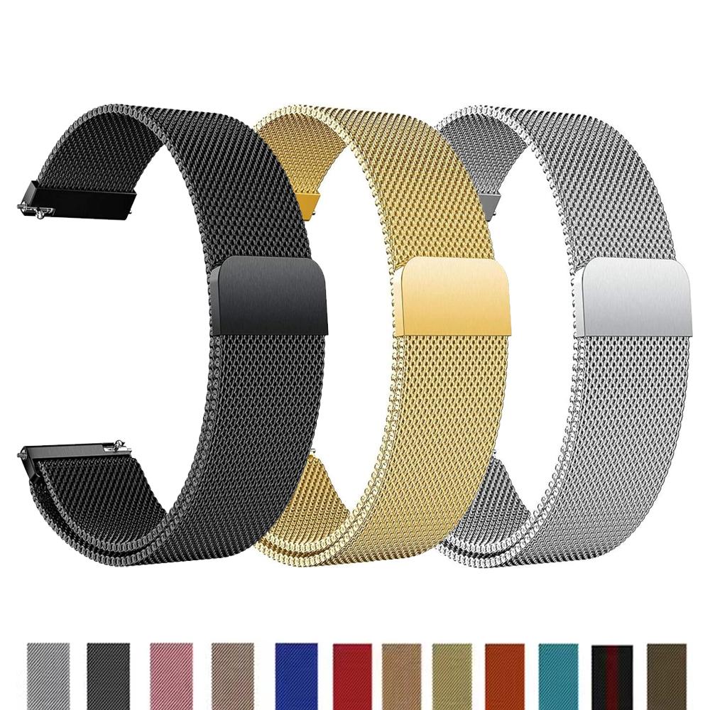 20mm/22mm Band for Samsung Galaxy watch 6/FE/7/4/5/Pro/6 classic/Gerar S3 correa bracelet for Garmin/Amazfit/HUAWEI watch Strap