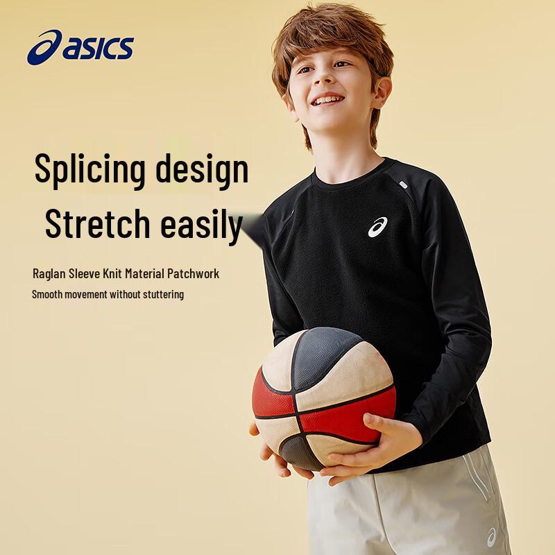 ASICS Kids' Fleece Long-Sleeve T-Shirt