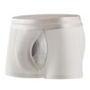 Raumkapsel Herren Waffelbaumwolle Boxershorts: Einfarbige, atmungsaktive, trendige Sportunterwäsche.