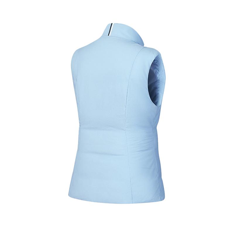 FILA Fashionable Warm Stand Collar Vest Down Jacket Women outerwear Afternoon-Blue A11W445914FLB