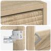 Wall Mounted Shoe Cabinet HAARLEM 71 x 17 x 86 cm