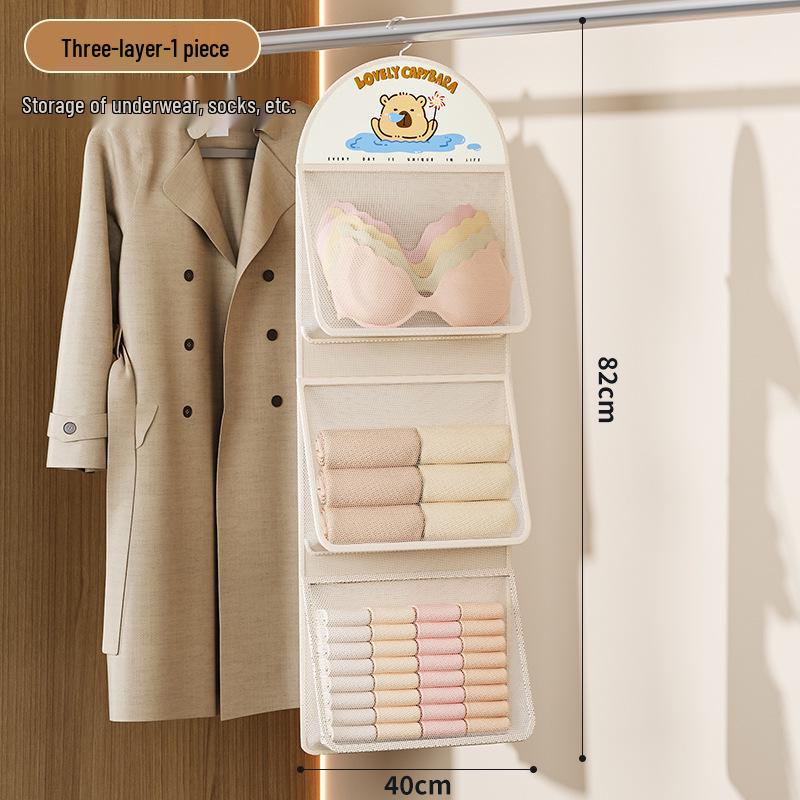 Hanging Mesh Pocket Organizer for Underwear & Socks