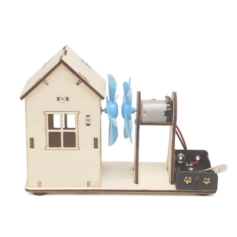 

Stem Kids Educational Diy Wind Power Station Wooden Kit For Science Learning