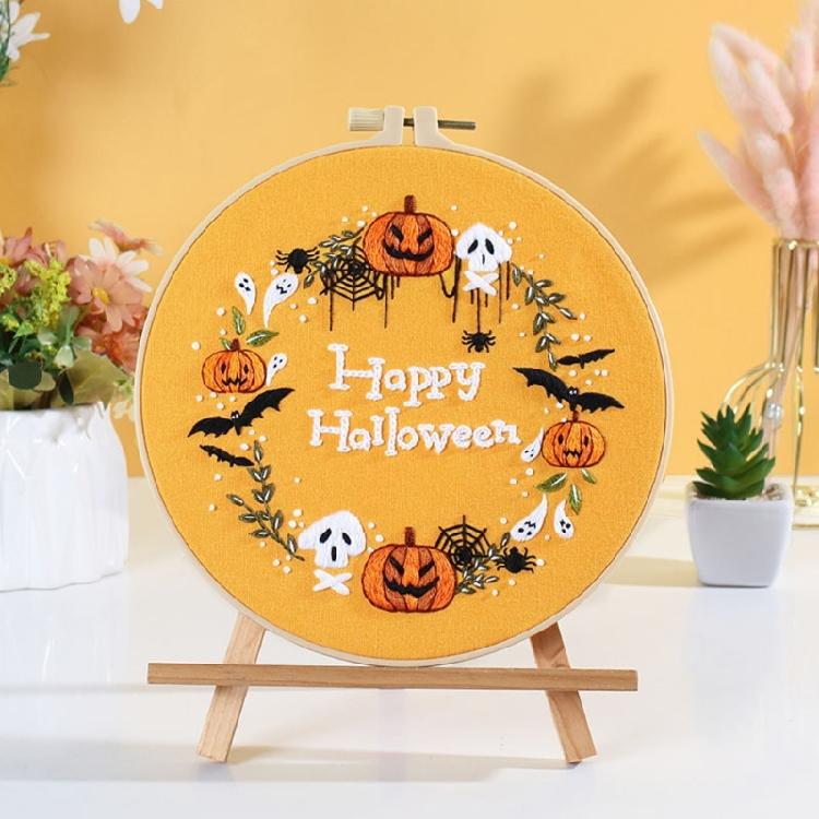 Embroidery Stitches Practice Embroidery Kits for Beginner with Halloween Pattern